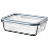IKEA 365+, Food container with lid, rectangular glass/plastic, 1.0 l